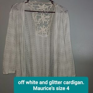 Off white/silvery cardigan